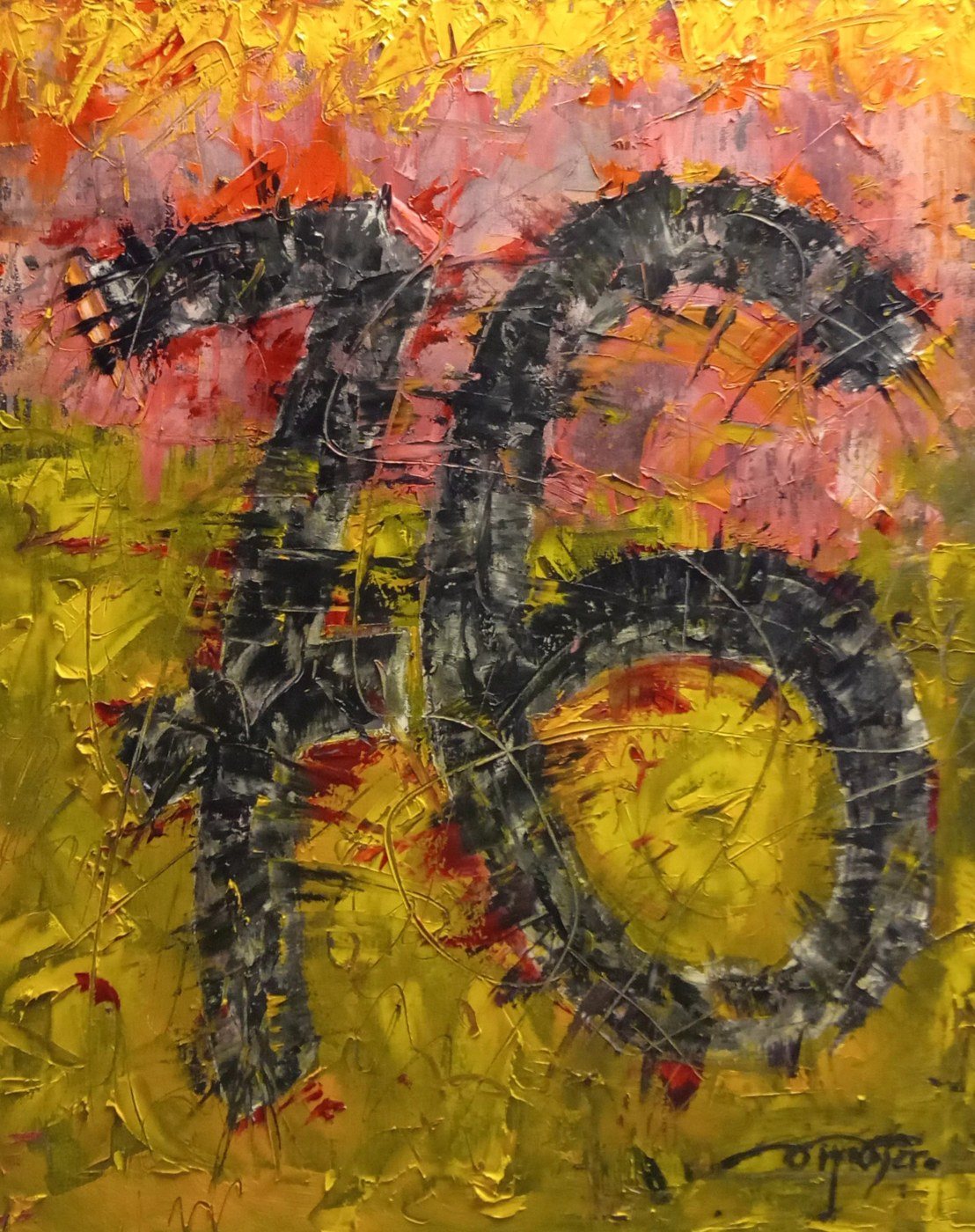 Seven - Six, óleo de Diego Casero