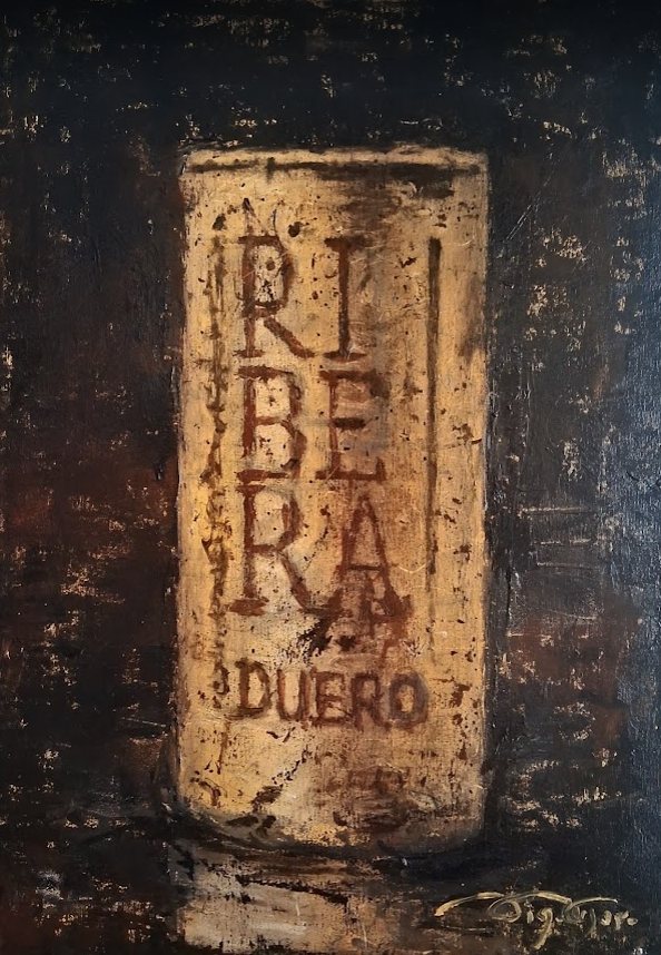 El corcho, óleo de Diego Casero